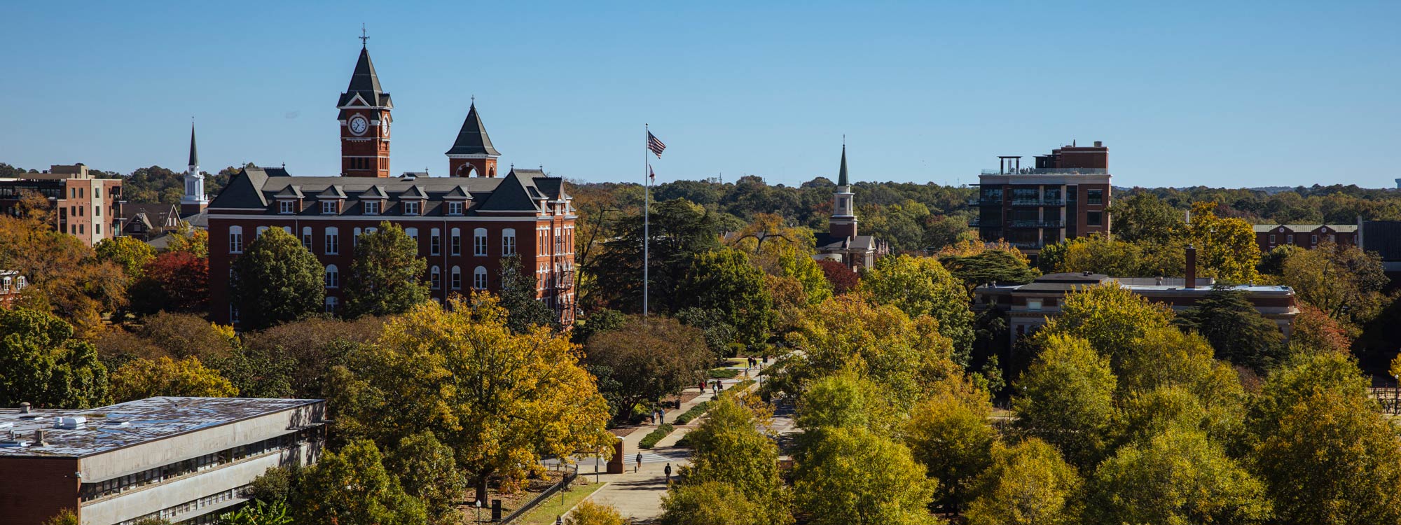 Auburn University Campus from an elevated view