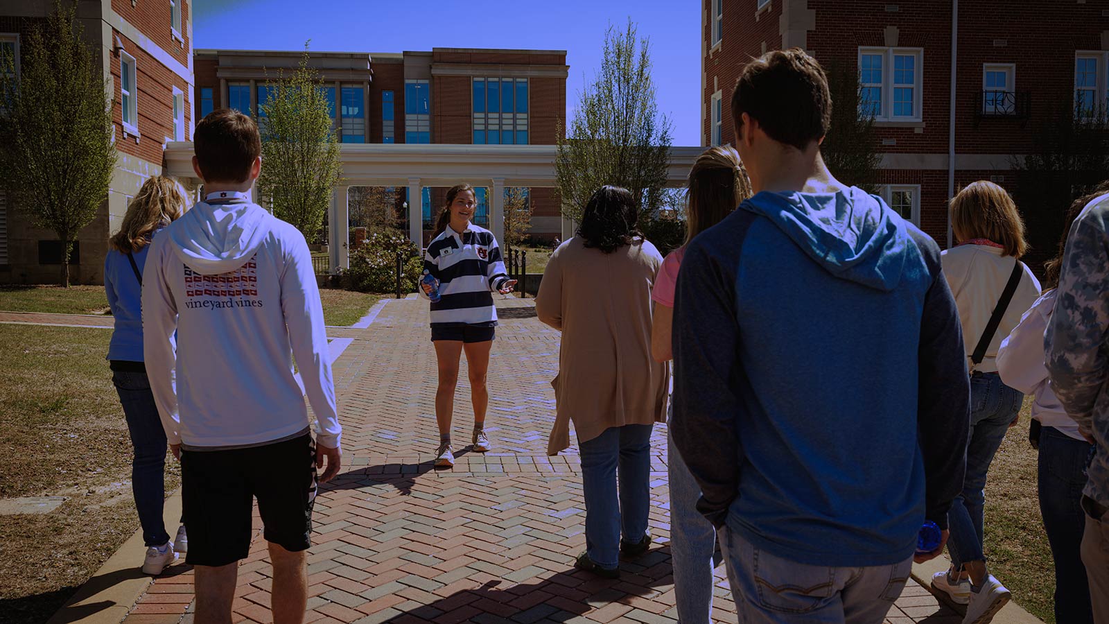 A campus tour at Auburn University on a spring day.